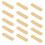 100Pcs Yellow PU Tags DIY Clothes Embossed Label Handmade 8