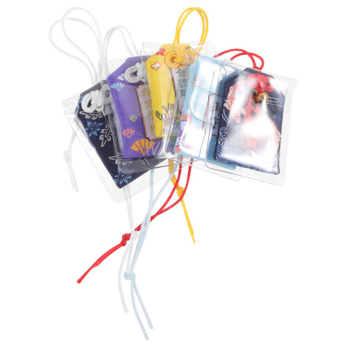 5pcs Japanese amulet decor bags, blessing style 2