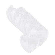 50pcs plastic cross stitch plate mesh with 2 needles 10 each shape