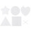 50pcs plastic cross stitch plate mesh with 2 needles 10 each shape 9