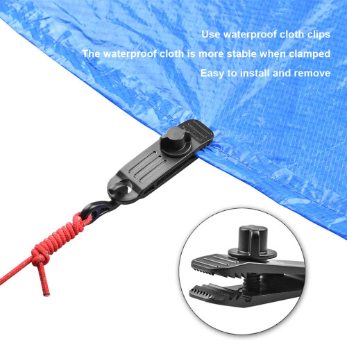 Tarp Clips Heavy Duty Lightweight 10 Pieces Detachable Canopy 2
