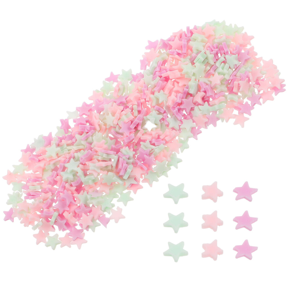 Aboofan 10 Pcs Pink Glitter Clay Nail Art Decorations For Manicure