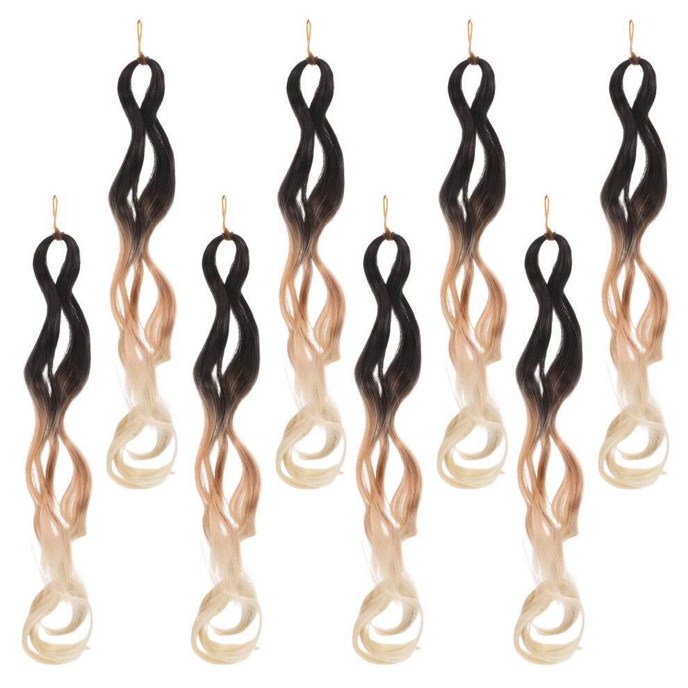 Aboofan Unisex 8Pcs Boho Crochet Braids Synthetic Dreadlocks Wig For Women