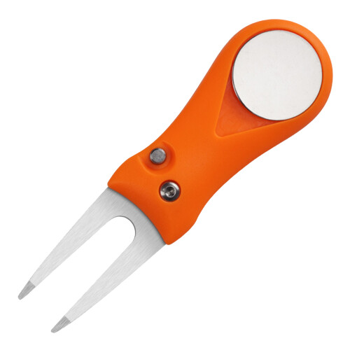 stainless steel grass repair tool with abs handle folding orange