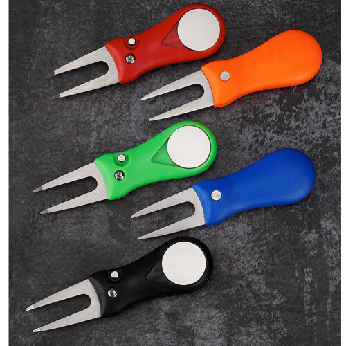 stainless steel grass repair tool with abs handle folding orange 1
