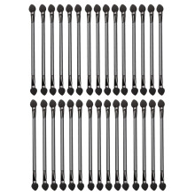 30pcs disposable double-sided eyeshadow brushes black makeup tool