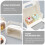 10 pcs portable toast packaging boxes for bread and baking food 10