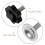 4pcs threaded spindle rods for baby pet gate screw replacement 9