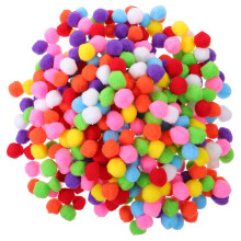 1 bag of craft pom poms for diy decorations and clothing