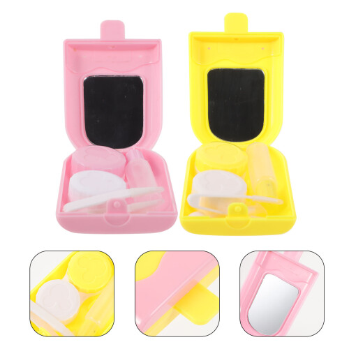 2 sets ice cream shaped case for travel 1