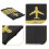 2 pairs pilot epaulets with stripes for uniform cosplay performance 6