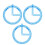 3pcs plastic protractor for school students and teachers 1