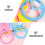 3pcs plastic protractor for school students and teachers 8