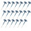 20Pcs Car Tire Patch Nails Repair Plug Kit 8