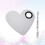 Make-up spatel hartvormig RVS, set voor mengen foundationtinten 9