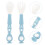 1 set portable baby spoon and fork, flexible feeding utensils 2