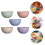 5 pcs straw rice soup noodle bowls assorted colors 6