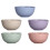 5 pcs straw rice soup noodle bowls assorted colors 10