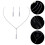 1Set Bruidssieraden Set Crystal Ketting Oorhangers 5