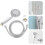 1Set Pressurized Douchekop Abs+metaal Badkamer Accessoire 4