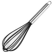 Silicone Kitchen Whisk 10 Inch Balloon Wire Egg Beater Sturdy Heat Resistant To 600F