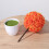 artificial orange plastic flower ball bonsai for home decor 5