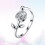S925 Sterling Bloem Verstelbare Ring Vrouwen 6