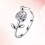 S925 Sterling Bloem Verstelbare Ring Vrouwen 3