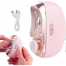 Automatic Nail Clipper with Light, Electric Automatic Nail Scissors, Electric Nail Clipper for Kids, USB Electric Nail Clipper, Electric Nail File fo