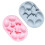 2Pcs Silicone Rabbit Egg Mold for Cake Chocolate Candy 3
