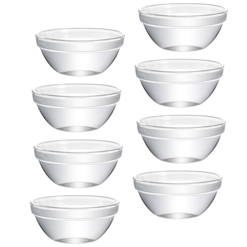 8Stk Bozai Kuchen Schale Schönheits Schale Glas