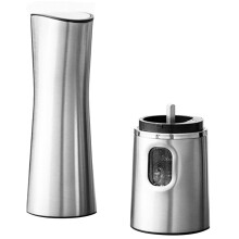 1Pc Electric Pepper Mill Tool Stainless Steel Silver Kitchen Grinder