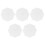 5Pcs Silicone Cup Lids White Practical Reusable Mug Covers 4