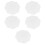 5Pcs Silicone Cup Lids White Practical Reusable Mug Covers 10