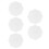 5Pcs Silicone Cup Lids White Practical Reusable Mug Covers 8