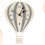 hot air balloon wall clock mute decorative light grey for home office 7
