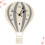 hot air balloon wall clock mute decorative light grey for home office 10