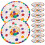 10pcs household food plates, multi-function snack and party tableware 7