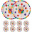 10pcs household food plates, multi-function snack and party tableware 4