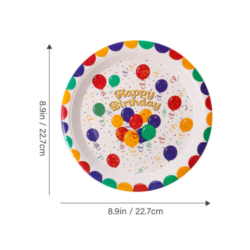 10pcs household food plates, multi-function snack and party tableware 1