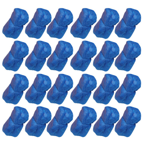 100pcs blue waterproof plastic shoe covers for carpet cleaning
