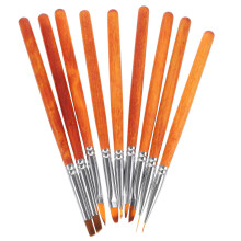 9pcs nail liner pens for women, manicure design brush set