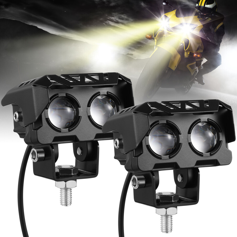 1 Pair Motorcycle Fog Lights Auxiliary Driving Spotlights 3302639151564