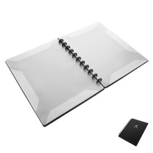 transparent sheet music folder with mushroom clip 20 pages portable