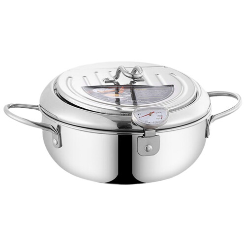 stainless steel deep frying pot kitchen cookware 2