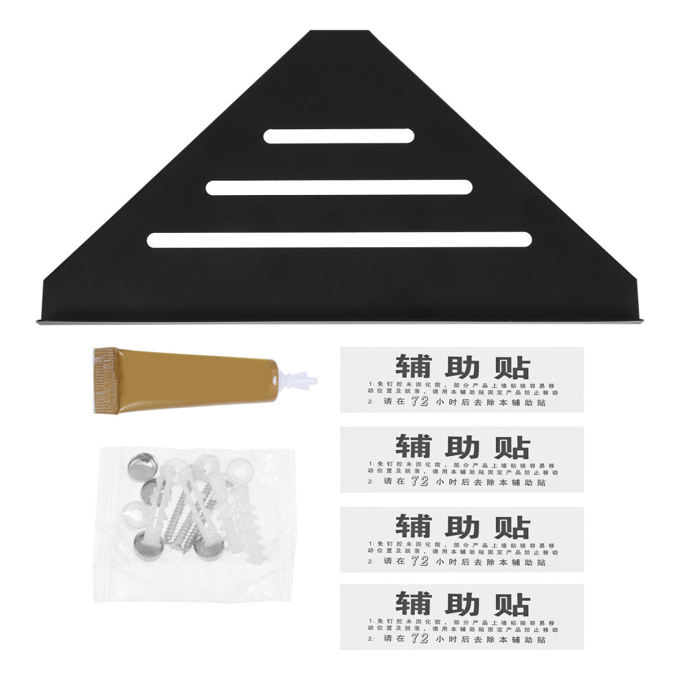 bathroom stainless steel storage rack wall triangle shelf stand-image-OPC-PKRXQQS-NEW