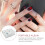 fake finger nails art practice model silicone for nail training 10