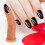 fake finger nails art practice model silicone for nail training 3