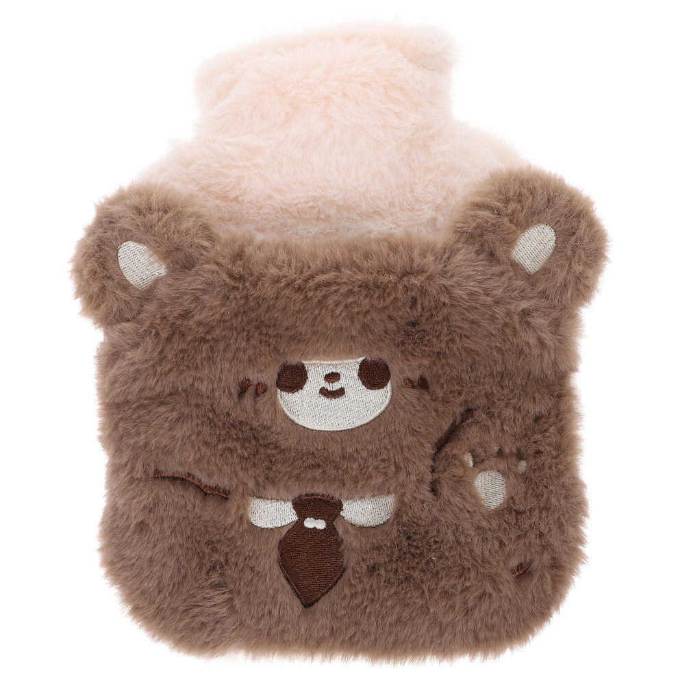 Ohphcall Cartoon Plush Hot Water Bottle With Removable Cover For Warmth