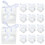 30Pcs Clear White Pet Cake Packing Boxes Portable Mousse Cake Holder 3